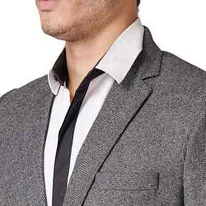 Custom High Quality Fashion Flannel <b>Tweed</b> Check Customised logo And Printing <b>Tweed</b> Breathable <b>Blazer</b> For <b>Men</b> - Product Image 6