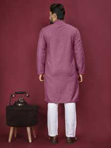 Pesado bordado Trabajo Algodón Rayón con Lentejuelas Colección Hombre - Product Image 5