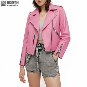 Ropa de calle elegante para mujer de la mejor calidad, chaqueta de cuero regular de lona tejida, Xl talla grande, característica transpirable, venta al por mayor - Product Image 6