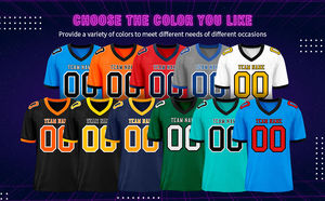 Camiseta de fútbol a precio de fábrica camiseta de fútbol americano personalizada al por mayor camiseta de fútbol americano personalizada - Product Image 6