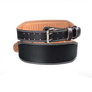 Ceinture d'haltérophilie unisexe en cuir de vachette de haute qualité Logo personnalisé pour les entraînements de dynamophilie et de levage - Product Image 2