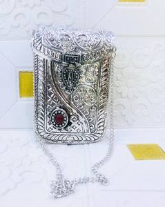 Brass Women's Evening <b>Wedding</b> <b>Clutch</b> with Flap Closure and Silk Lining-Durable Foldable Portable 1-1.9L Capacity - Product Image 3