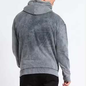 Qualité supérieure Fashionables Hommes Acid Wash Hoodies Plus Size Fashion Clothing Basics Acid Wash Hoodies - Product Image 2