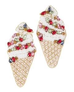 Boucles d'oreilles brodées à la main avec des perles, bijoux brodés personnalisés, design de cadeau unique et personnalisé - Product Image 4