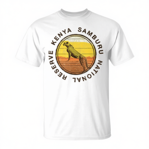 Camiseta Vintage de la Reserva Nacional de Samburu, Kenia, Diseño de Animales de Safari - Product Image 2