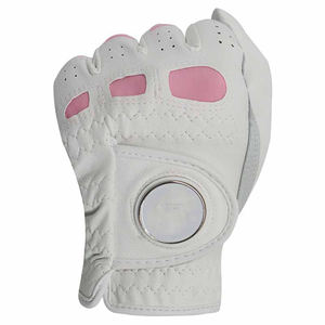 Guantes de golf de cuero PU de mano izquierda para hombre de alta calidad personalizados OEM con piel de oveja para la fabricación de empuñaduras deportivas - Product Image 4