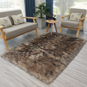 Tapis moderne personnalisé en forme de cœur, en fausse fourrure soyeuse et moelleuse, à poils de 5-6 mm, tufté, pour coiffeuse, chaise de vanité ou comme tapis de chaise, 6 mm - Product Image 2