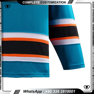 Maillot de hockey sur glace broderie personnalisée Sublimation couleur design vêtements de hockey - Product Image 3