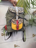 Stilvoller Western-Style Echtleder-Rucksack mit Hahnentrittmuster, Unisex, Nylon-Futter, Modisch, Langlebig, 20-36L Fassungsvermögen, Schultasche