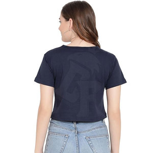 Vêtements décontractés pour femmes T-shirt court col en O avec manches courtes personnaliser la couleur ajustement confortable pour les looks de tous les jours à la mode - Product Image 2