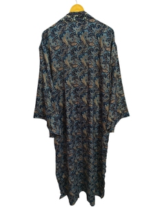 <b>Swim</b> Wear Soft Silk Bathrobe Multi Color <b>Robe</b> Night Wear <b>Robe</b> Indian Vintage Recycled Silk Sari Kimono, - Product Image 6