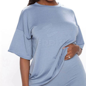 Nuevo diseño de camiseta de gran tamaño para mujer, camiseta de gran tamaño personalizada para mujer, camiseta de gran tamaño de nuevo estilo para mujer - Product Image 3