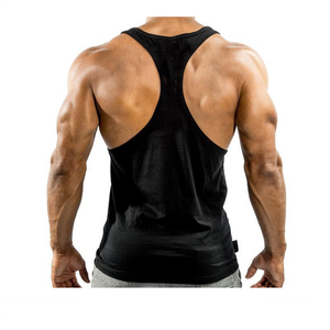 Débardeurs de gymnastique pour hommes 100% coton gilet respirant et maillot pour la conception de maillot de corps Stringer de musculation - Product Image 2