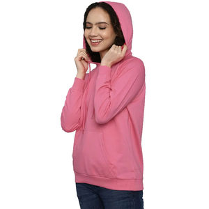 Prix de gros d'usine Sweat à capuche uni avec logo personnalisé pour femmes/Nouveaux sweats à capuche à manches longues pour femmes - Product Image 2