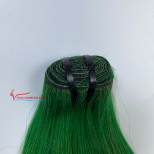 ผมต่อแบบตรงกระดูกสีเขียวไม่ผ่านกระบวนการผมคนเวียดนาม100% - Product Image 5