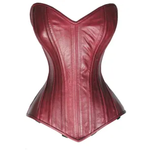 Women Leather Breathable Corset tops water proof Hot Selling Genuine Leather Corset Tops Best design wholesale customized