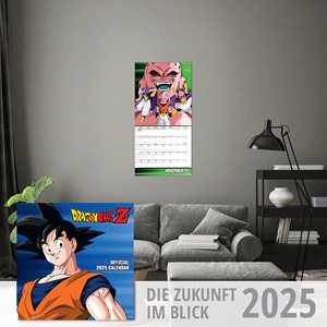 Calendario de Pared Perpetuo de Dragon Ball Z 2025 para Oficina, Impreso en Papel con Reloj y Diseño de Anime Popular - Product Image 3