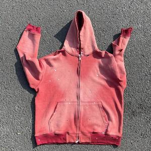 OEM Custom Acid Wash <b>Hoodie</b> Unisex Streetwear <b>Oversized</b> <b>Hoodie</b> with Personalized Logo Printing Bulk Wholesale - Product Image 4