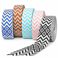 Sangle en polyester jacquard de 50 mm, motif diamant, colorée, tissée, pour sac à main, bandoulière, accessoires de ceinture pour femme