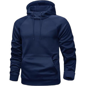 Sudaderas con capucha de invierno cómodas de nueva moda para hombres, 2 uds., tela polar de poliéster/algodón, ajuste de gran tamaño para uso diario - Product Image 1