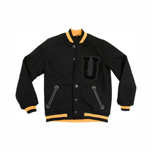 Nouveau style bon logo personnalisé vestes universitaires pour hommes col montant tissu de laine Style décontracté CollegeBaseballjacket pour hommes - Product Image 5