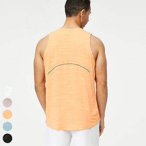 Chaleco de gimnasio sin mangas con logotipo personalizado para hombre, camiseta sin mangas transpirable ligera de secado rápido para entrenamiento, informal para Fitness Camiseta de punto, correr, atletismo - Product Image 3