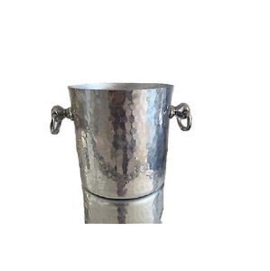 Frais Arrivée Fait À La Main Pur Cuivre Antique Refroidisseur De Vin Forme Ronde En Métal Fabriqué À La Main Refroidisseur De Vin - Product Image 6