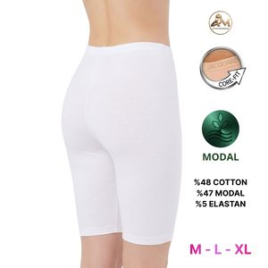 Damen-Unterrock mit Eingebauten Shorts Schnelltrocknend Antibakteriell Umweltfreundlich & Atmungsaktiv aus Baumwolle Modal Elastan - Product Image 4
