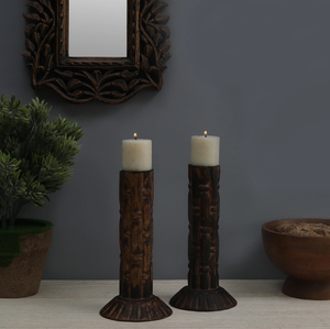 Soporte de pilar de madera hecho a mano y portavelas para decoración del hogar, bodas y fiestas, venta al por mayor directa de fábrica - Product Image 6