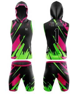 Camiseta de Fútbol Americano 7v7 Personalizada con Logotipo Juvenil, de Malla de Alta Calidad, sin Mangas, con Capucha - Product Image 3