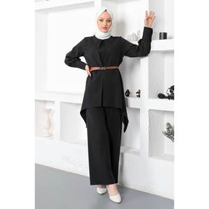 Ensemble décontracté Kemer, longueur midi, manches longues, 100% coton - Product Image 1