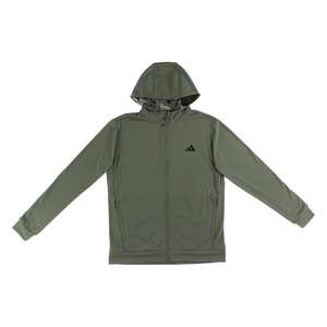 Adidas Aeroready Camo Accent Full Zip Mens Active Hoodies Couleur : Silver Pebble 100% authentique - Product Image 5