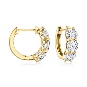 Pendientes de Diamantes Cultivados en Laboratorio con Plata de Ley 925, Certificados por IGI, para Uso Casual, Diamantes Americanos - Product Image 2