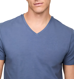 T-shirts de sport pour hommes en coton en gros |   T-shirts respirants à col rond, coupe classique, en tricot à séchage rapide, avec logo personnalisé - Product Image 2
