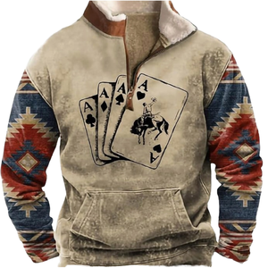 Nouveau sweat-shirt à capuche surdimensionné pour homme imprimé de dessins animés, vintage, pull respirant en polyester/coton - Product Image 1