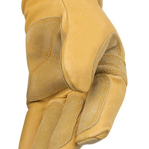 Gants de travail en cuir de vachette de qualité supérieure, 14 pouces, 16 pouces, sécurité, anti-chaleur, résistants au feu, gants de travail pour hommes - Product Image 5