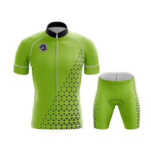 Ensembles de cyclisme personnalisés de haute qualité, sublimation, manches courtes, séchage rapide, faciles à laver, respirants, uniformes, haut 100% polyester - Product Image 2