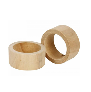 Rond de serviette en bois Porte-serviettes fait main de haute qualité Décoration de table Pièce de conception de luxe - Product Image 5