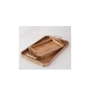 Plateau en bois de luxe le plus vendu de qualité supérieure artisanat fait à la main plateau de service pour la cuisine à domicile et l'utilisation de la vaisselle de table - Product Image 6