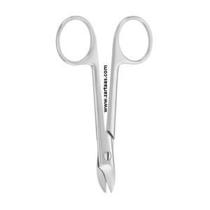 2024 alta calidad 110 mm 4,25 \ "Acero inoxidable curvo no estéril BEEBE corona tijeras Manual tijeras dentales Metal afilado - Product Image 3