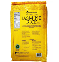 Riz blanc long grain biologique thaïlandais au jasmin, 5% de brisures, texture ferme, séché, parfumé, récolte 2025, 1% d'humidité, 1% d'adimixtures