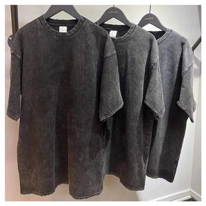 Six Season Global Business Ltd's Trendy Acid Wash Camisetas de gran tamaño Sólido Casual Carta Logo Tallas grandes ODM Bangladesh - Product Image 4