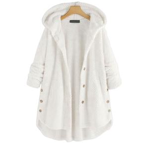 Nouvelle veste d'hiver à capuche tendance, longue et grande taille pour femmes - Product Image 5