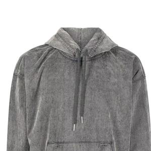 Custom Heavyweight <b>Vintage</b> Stone Wash Pullover Hoodies <b>Oversized</b> Fleece <b>Sweatshirt</b> for Men - Product Image 5