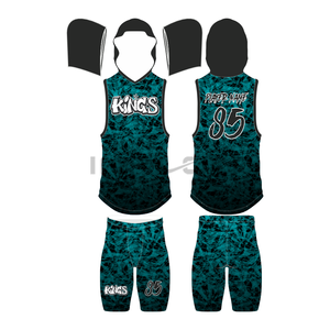 Uniformes de football 7v7 pour les jeunes Uniforme de drapeau entièrement sublimé haut et ensemble court. - Product Image 6