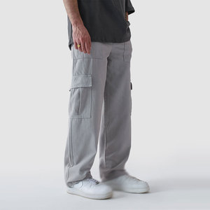 High Quality Custom Design <b>Men</b> Casual <b>Cargo</b> <b>Trousers</b> <b>Lightweight</b> 100% Cotton Eco-Friendly Breathable - Product Image 1