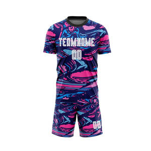 Uniforme de Fútbol Unisex de Manga Corta con Diseño Personalizado por Transferencia de Calor, Transpirable, 100% Poliéster - Product Image 2