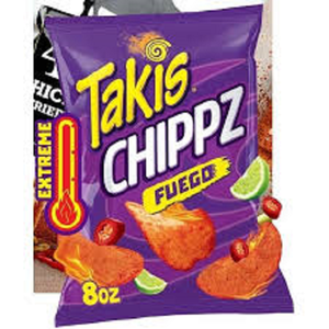 Takis Blue Heat, chips de tortilla au piment fort, 92g, saveur épicée et sucrée, céréales, collations, frites de pommes de terre, maïs soufflé - Product Image 1