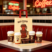 Gobelets en papier personnalisés AT PACK en gros pour les cafés, gobelets à café jetables à double paroi