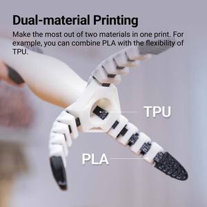 Snapmaker 2.0 Dual Extrusion Resin <b>3D</b> <b>Printer</b> Module Applicable for Lab Construction Label/Card <b>Printer</b> Include Nozzle - Product Image 4